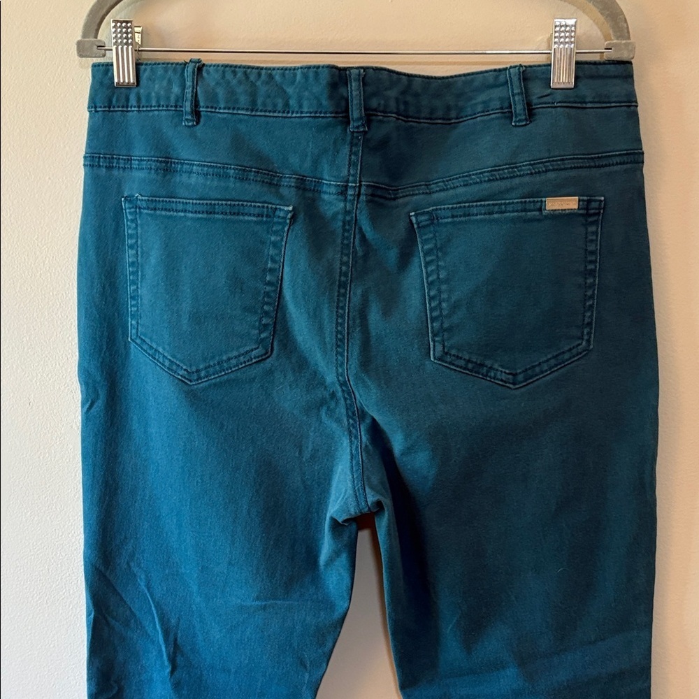 Jaclyn Smith Dark Teal Skinny Jeans